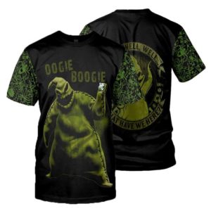 Oogie Boogie Well Well Well Nightmare Before Christmas All Over Print 3D Shirt 3D T-Shirt Black S