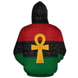 Pan African Ankh African Life Symbol 3D All Over Print Hoodie product photo 2