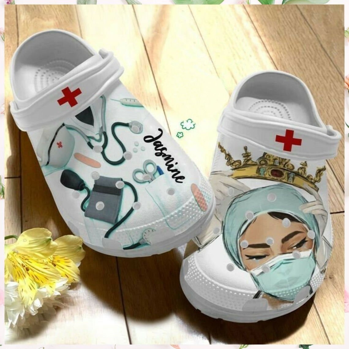 Personalize Nurse Queen Unisex Clog For Men's And Women's