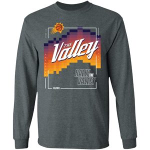 Phoenix Suns Rally The Valley Shirt G240 LS Ultra Cotton T-Shirt Dark Heather S