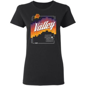 Phoenix Suns Rally The Valley Shirt G500L Ladies' 5.3 oz. T-Shirt Black S