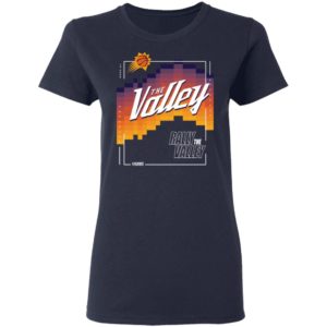 Phoenix Suns Rally The Valley Shirt G500L Ladies' 5.3 oz. T-Shirt Navy S