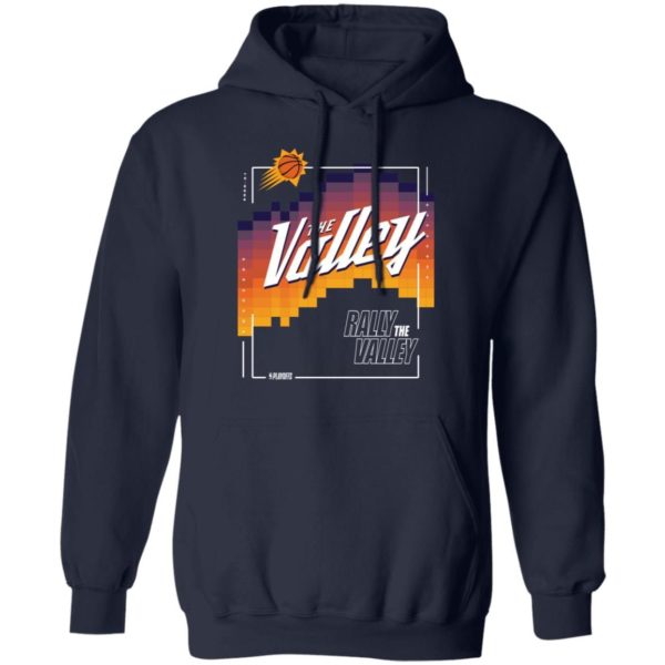 Phoenix Suns Rally The Valley Shirt Z66 Pullover Hoodie Navy 5XL