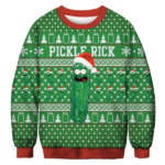 Pickle Rick Christmas Sweater AOP Sweater Green S