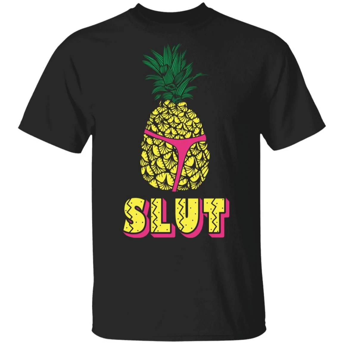 Pineapple Slut Funny Holt Brooklyn 99 Pink Shirt Style: Unisex T-shirt, Color: Black