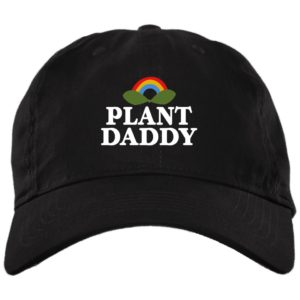 Plant Daddy Dad Hat for Plant Lover Cap BX001 Brushed Twill Unstructured Dad Cap Black One Size
