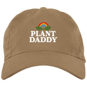 Plant Daddy Dad Hat for Plant Lover Cap BX001 Brushed Twill Unstructured Dad Cap Khaki One Size