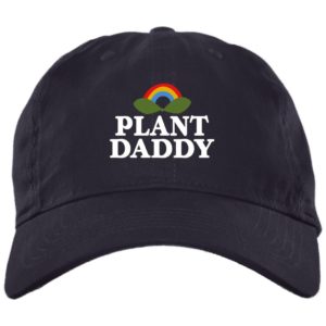 Plant Daddy Dad Hat for Plant Lover Cap BX001 Brushed Twill Unstructured Dad Cap Navy One Size