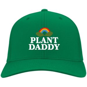 Plant Daddy Dad Hat for Plant Lover Cap CP80 Twill Cap Kelly Green One Size