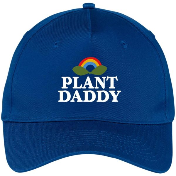 Plant Daddy Dad Hat for Plant Lover Cap CP86 Five Panel Twill Cap Royal One Size