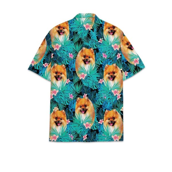 Pomeranian dog tropical hawaiian shirt product photo 1