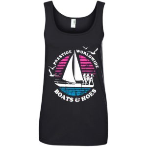 Prestige worldwide boats and hoes shirt Ladies' 100% Ringspun Cotton Tank Top Black S