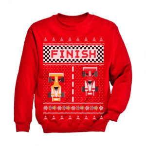 Race Car Ugly Gift For Speed Lover Christmas Sweatshirt Sweatshirt Red S