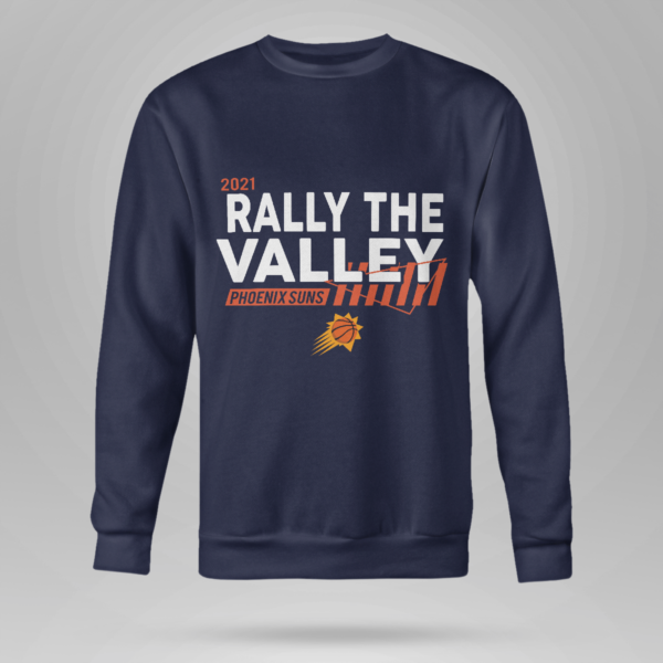 Rally The Valley Suns Shirt Crewneck Sweatshirt Navy S