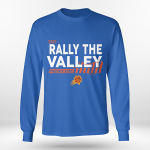 Rally The Valley Suns Shirt Long Sleeve Tee Royal Blue S