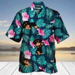 Rottweiler 3D All Over Print Hawaiian Shirt product photo 1