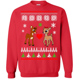 Rudolph and Clarice Sweatshirt Sweatshirt Red S