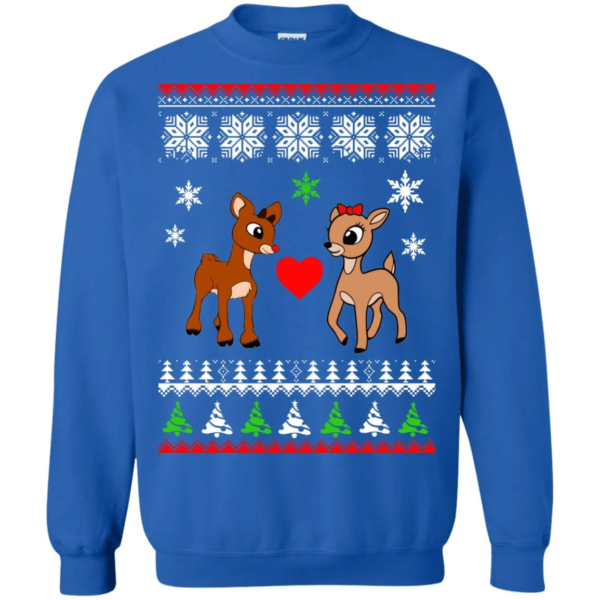 Rudolph and Clarice Sweatshirt Sweatshirt Royal S