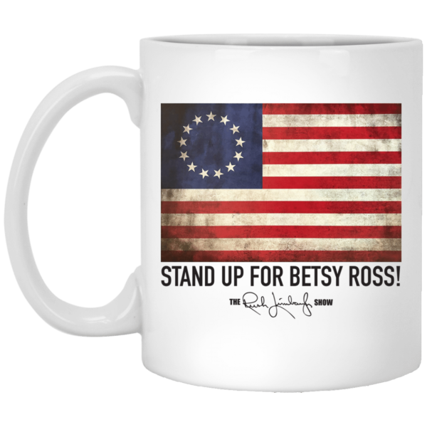 Rush Limbaugh Betsy Ross Flag Coffee Mug XP8434 11 oz. White Mug White One Size