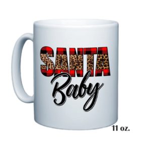 Santa Baby Coffee Mug Christmas Gift Coffee Mug Mug 11oz White One Size