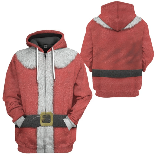 Santa Claus Costume Christmas 3D All Over Print Hoodie product photo 3