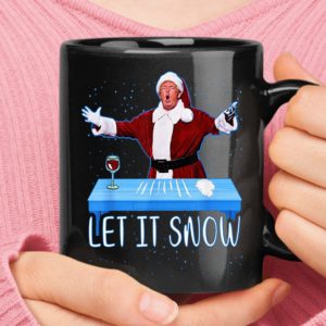 Santa Donald Trump Let It Snow Christmas Coffee Mug Mug 11oz Black One Size