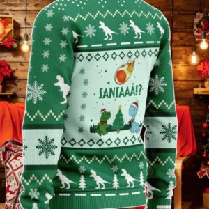 Santaaa Dinosaur Christmas Sweater product photo 2