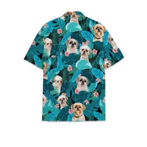Shih Tzu dog tropical hawaiian shirt product photo 0