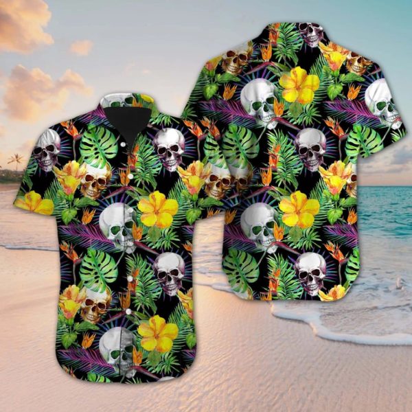 Skull Hawaiian Shirt For Men And Women Product Photo