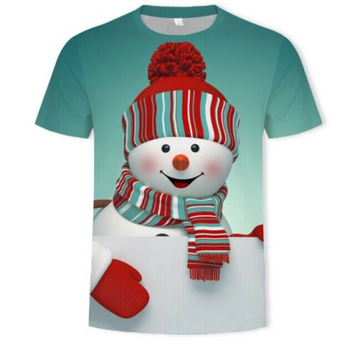 Snowman Gift For Christmas Over Print 3D T-Shirt 3D T-Shirt White S