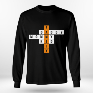Some Crossword Clue Family, Daddy, Mommy Shirt Long Sleeve Tee Black S