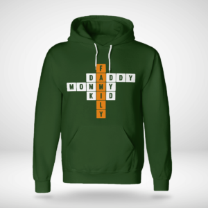 Some Crossword Clue Family, Daddy, Mommy Shirt Unisex Hoodie Forest Green S