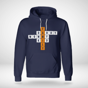 Some Crossword Clue Family, Daddy, Mommy Shirt Unisex Hoodie Navy S
