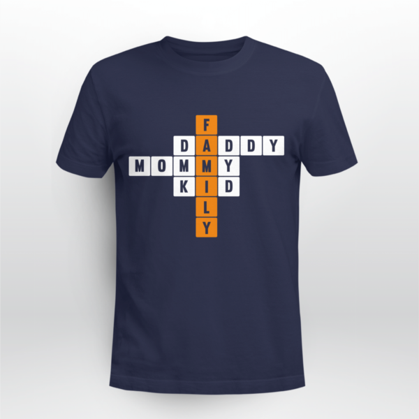 Some Crossword Clue Family, Daddy, Mommy Shirt Unisex T-shirt Navy S