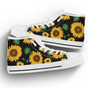 Sunflower High Top Shoes for Men & Women Men's Shoes White US6