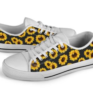Sunflower White Low Top Canvas Shoes Men & Women Men's Shoes White US6