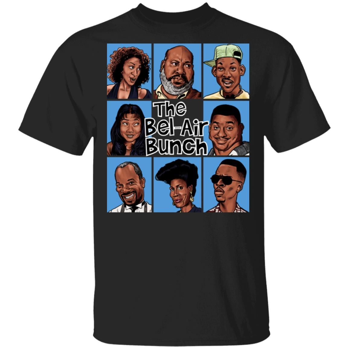 The Bel Air Bunch Fresh Prince Of Bel Air Shirt Style: Classic T-Shirt, Color: Black