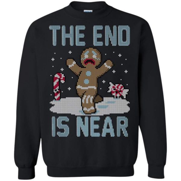 The End Is Near Sweatshirt - Gingerbread man Sweatshirt Black S
