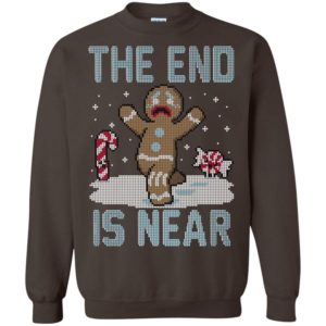 The End Is Near Sweatshirt - Gingerbread man Sweatshirt Dark Chocolate S