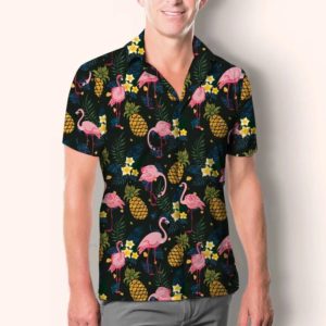 The Flamingo and Pineapple Hawaiian Shirt product photo 1