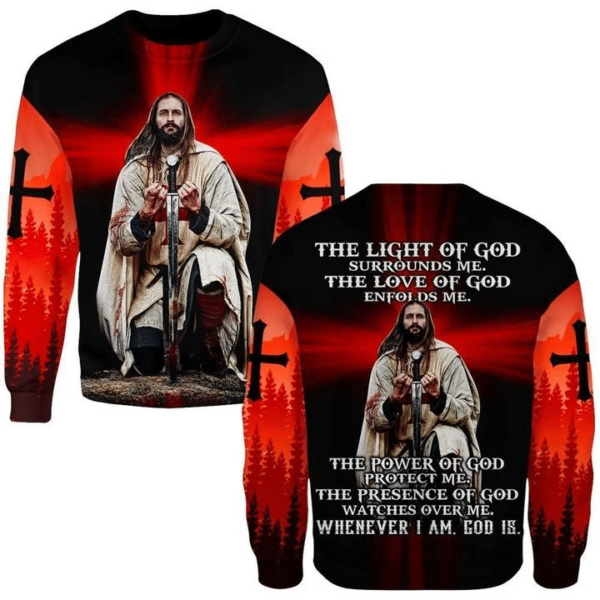 The Light Of God Surrounds Me The Power Of God Protect Me All Over Print 3D Shirt product photo 1