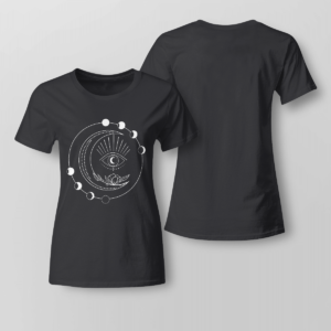 Third Eye Moon Phases Phase Strappy Shirt Ladies T-shirt Black XS