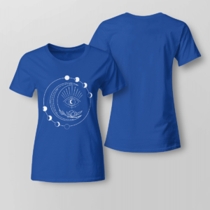 Third Eye Moon Phases Phase Strappy Shirt Ladies T-shirt Royal Blue XS
