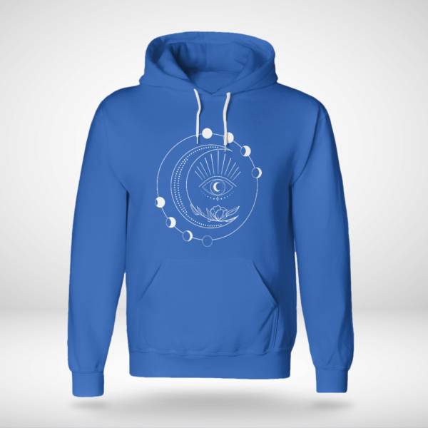 Third Eye Moon Phases Phase Strappy Shirt Unisex Hoodie Royal Blue S