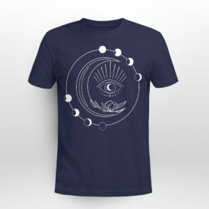 Third Eye Moon Phases Phase Strappy Shirt Unisex T-shirt Navy S