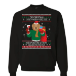 This Christmas I Just Wanna Wine Dine Wine Lovers Golden Retriever Christmas Sweatshirt Sweatshirt Black S