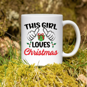 This Girl Loves Christmas And Gift Coffee Mug product photo 2