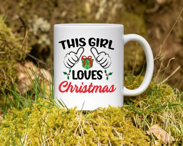 This Girl Loves Christmas And Gift Coffee Mug product photo 2