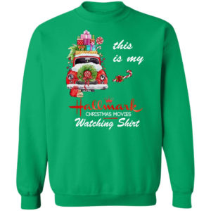 This Is My Hallmark Christmas Movie Watching Christmas Sweatshirt Sweatshirt Irish Green S