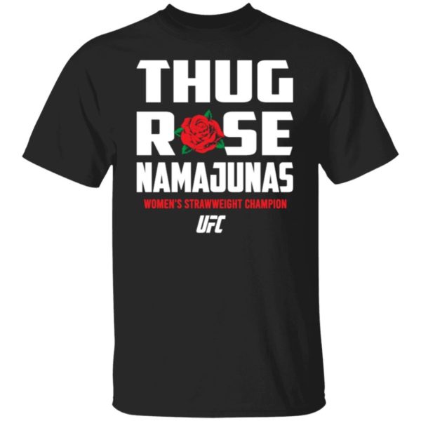 Thug Rose Namajunas UFC G500 5.3 oz. T-Shirt Black S
